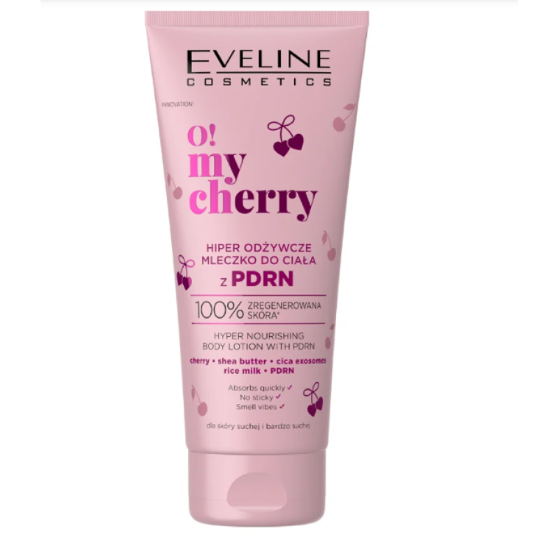 Молочко для тіла EVELINE O MY CHERRY гіперпоживне 200 мл 9228