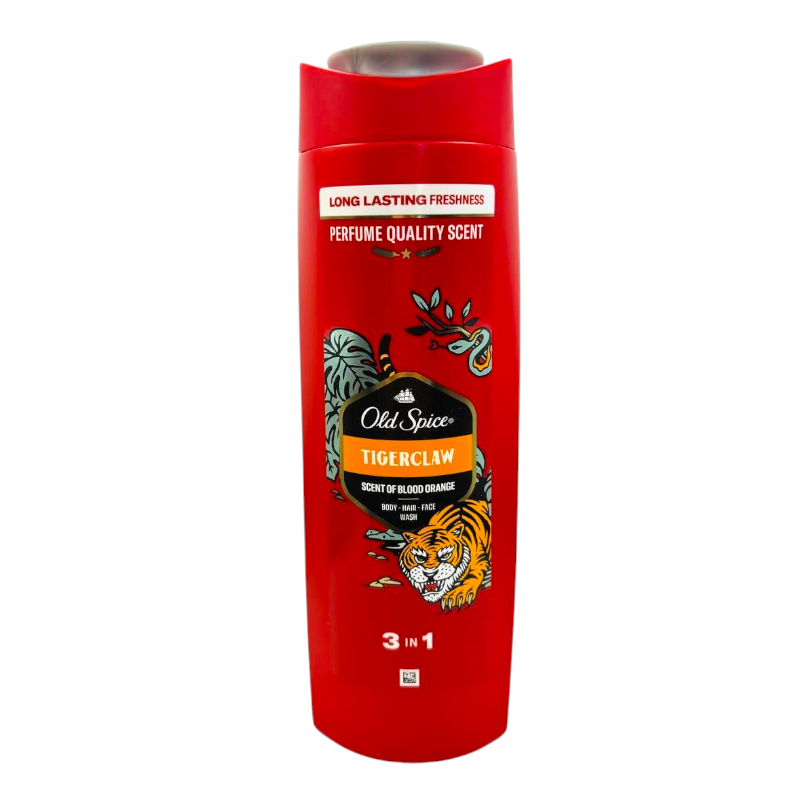 Гель-шампунь Old Spice 3 в 1 Tigerclaw 400 мл. 6484