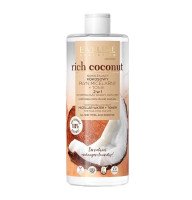 Вода мицеллярная кокосовая увлажняющая для демакияжа EVELINE 3 в 1 RICH COCONUT 400 мл.
