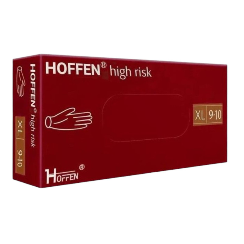 Рукавички латексні HOFFEN XL сині 1 пара