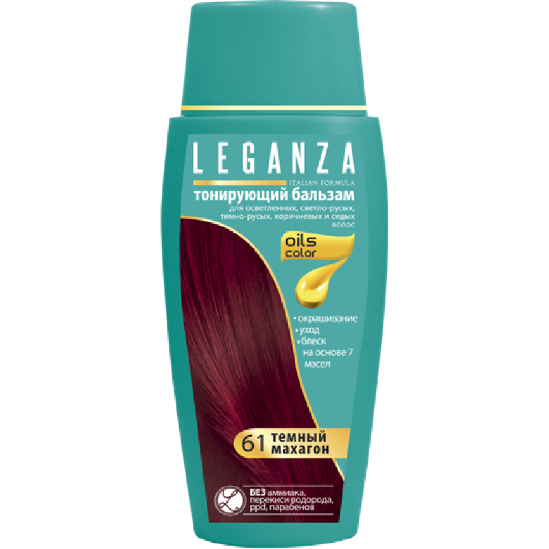 Тонуючий бальзам LEGANZA 61 Темний махагон