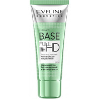 Основание под макияж EVELINE Base Full HD для маскировки красноты 30 мл. 6757