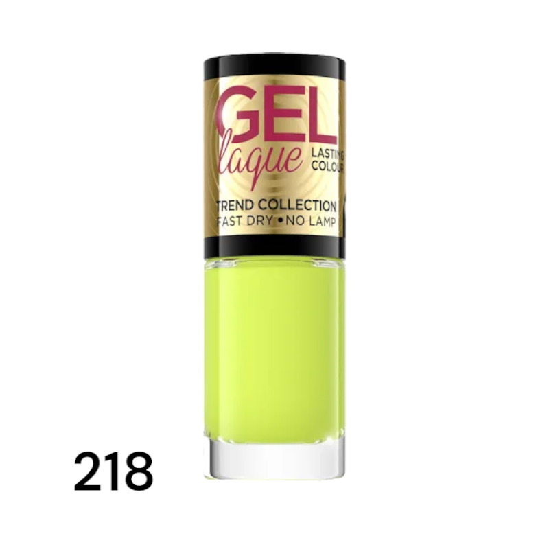 Гель-лак для нігтів EVELINE GEL LAQUE NO LAMP № 218 швидковисихаючий 5 мл 0284