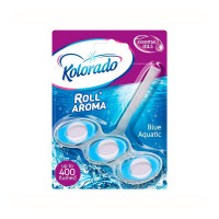 Туалетний блок для унітаза Kolorado Roll Aroma Blue Aguatic Морська свіжість 51 г.
