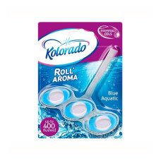 Туалетний блок для унітаза Kolorado Roll Aroma Blue Aguatic Морська свіжість 51 г.