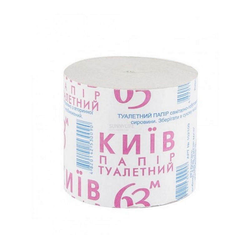 Папір туалетний Київ 63 м. спайка 8 шт.