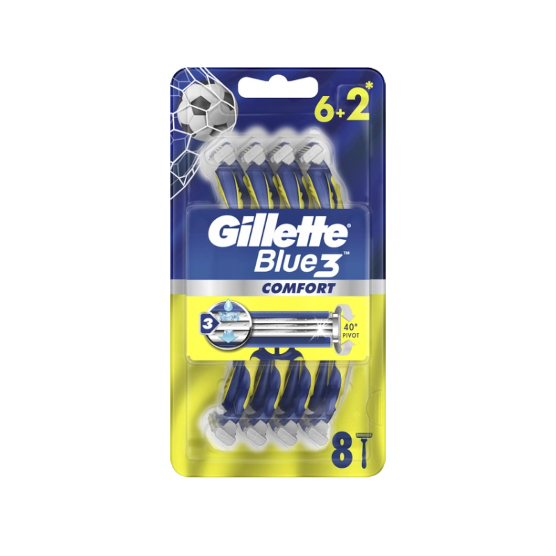 Станки для гоління Gillette Blue 3 Comfort 6 + 2 шт.
