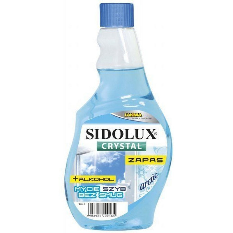 Засіб для миття скла, скляних поверхонь Sidolux CRYSTAL Арктика запаска 500 мл.