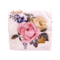 Серветка La Fleur Квіткове тріо 33х33 2 шари 16 шт.