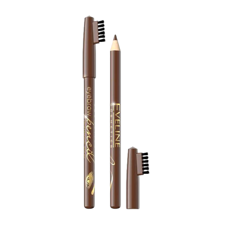 Олівець для брів EVELINE EYEBROW PENCIL soft brown 1673