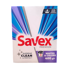 Стиральний порошок parfum losk 2 в 1 white&colors для ручной Savex 400 гр. 7599