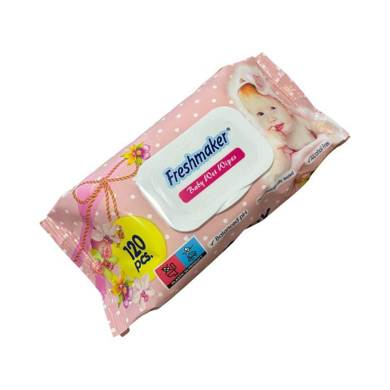 Човники вологі FreshMarket 120 шт. з клапаном 1378