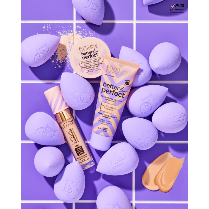 Тональна основа стійка зволожувальна EVELINE BETTER THAN PERFECT 30 мл. 03- LIGHT BEIGE