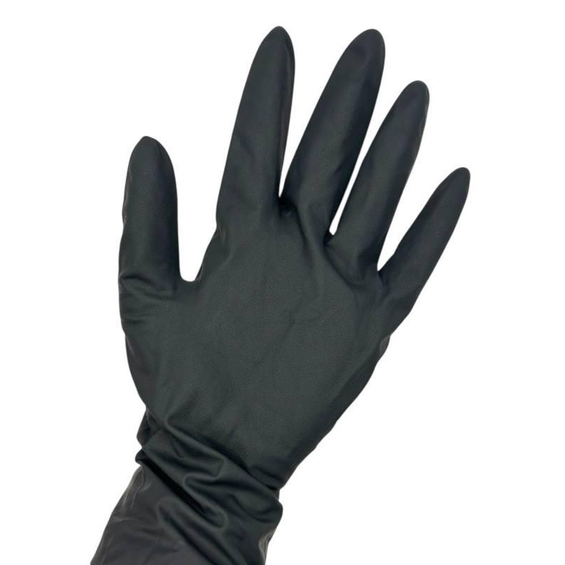 Рукавички латексні HOFFEN L чорні 6131