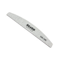 Пилочка для ногтей Silver Style SZH 100/100 полировочная полумесяц серая