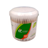 Палички ватні бамбук Normal Clinique BPN 032 Кругла упаковка 200 шт.