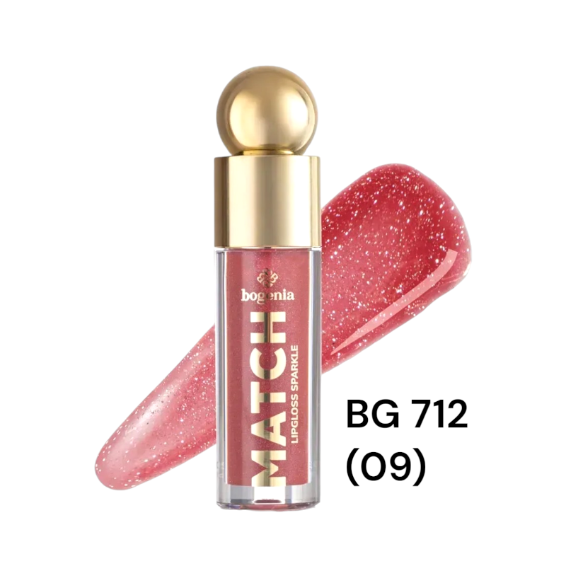 Блиск для губ Bogenia BG 712 Match Lipgloss Sparkle Bogenia 009 4.6 мл