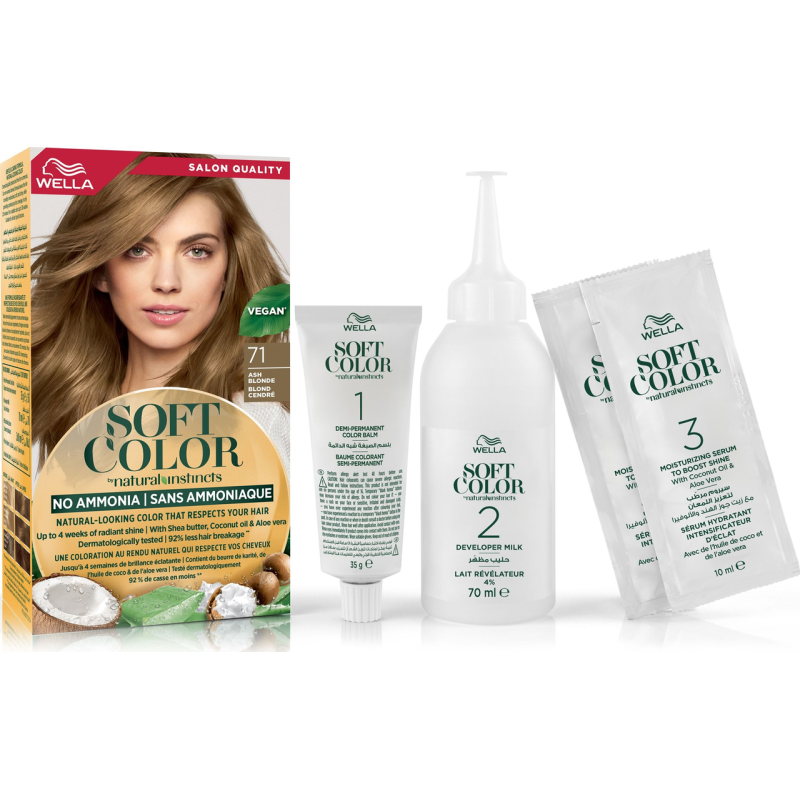 Фарба для волосся Wella Soft Color 71 Попелястий блонд безаміачна 35 г 5760
