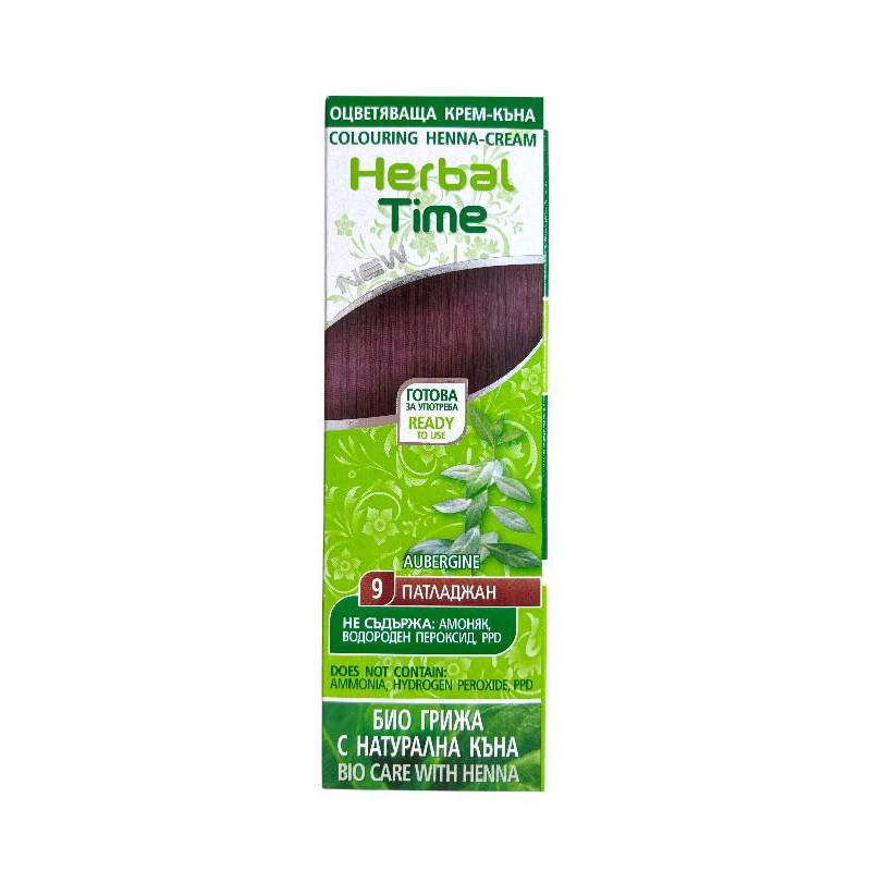 Крем-хна Herbal Time 9 Баклажан