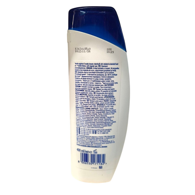 Шампунь проти лупи Head&Shoulders Густе та міцне 400 мл 1182
