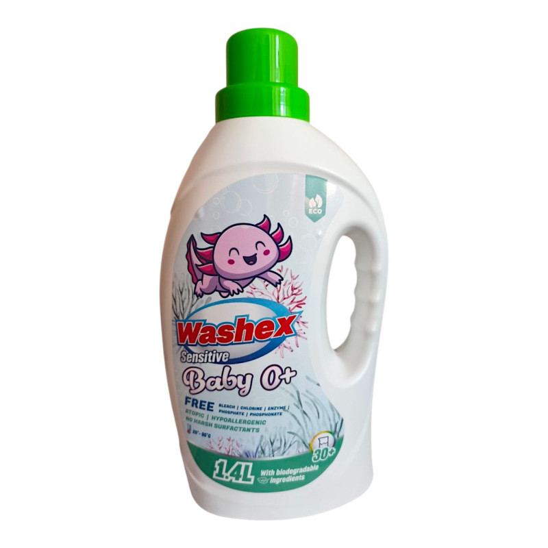 Гель для прання Washex Baby для дитячого одягу гіпоалергенний 1,4 л 0183