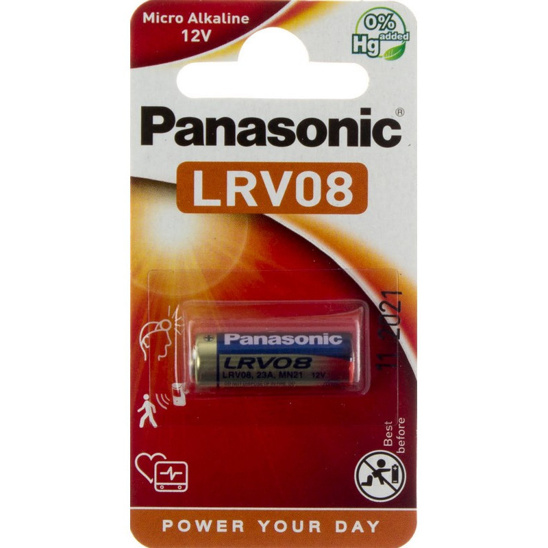 Батарейка LRV08 23A MN21 PANASONIC 1 шт. планшет 7345