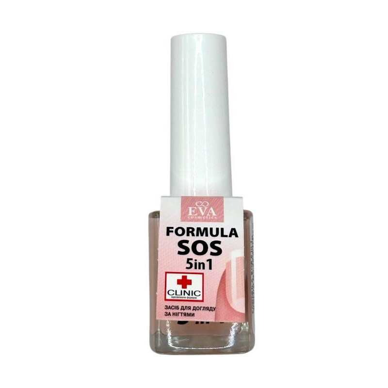 Засіб для догляду за нігтями Eva Nail Clinic Formula SOS 5 в 1 12 мл 8810