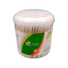 Палички ватні бамбук Normal Clinique BPN 032 Кругла упаковка 200 шт.