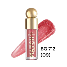 Блиск для губ Bogenia BG 712 Match Lipgloss Sparkle Bogenia 009 4.6 мл