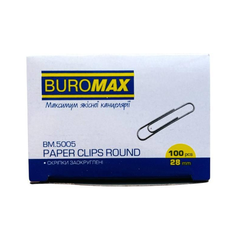 Скрепка Buromax 28 мм 100 шт. BM 5005