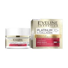 Крем маска для обличчя сильно відновлювальна 70+ Eveline PLATINUM&COLLAGEN 50 мл. 7814