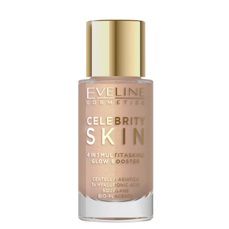 Праймер багатофункціональний EVELINE CELEBRITI SKIN з ефектом сяйва 4 в 1.5N-UNIVERSAL NUDE 30 мл 6583
