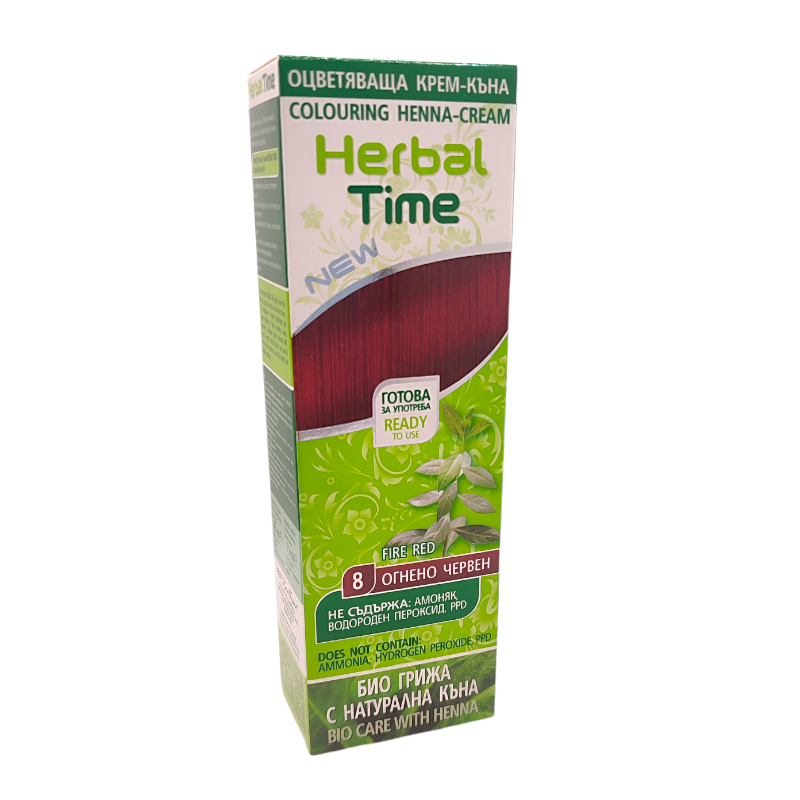 Крем-хна Herbal Time 8 Вогненно-червона