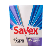 Пральний порошок parfum losk 2 в 1 white&colors автомат Savex 400 г 3133