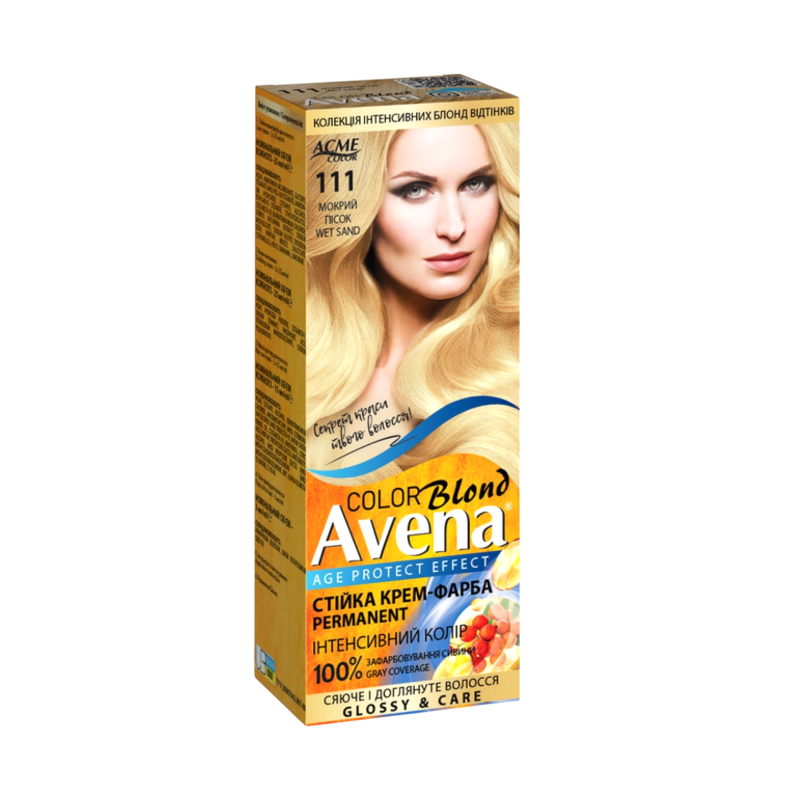 Стійка крем-фарба для волосся Acme Color AVENA 111 Мокрий пісок
