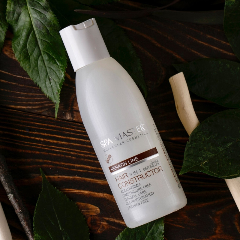 Кератиновий конструктор для волосся Spa Master Prof KERATIN LINE 132 SM 3 в 1 150 мл.