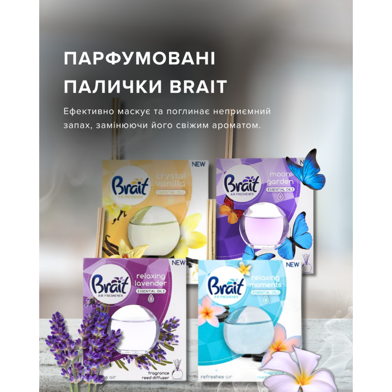 Аромодифузор Brait Relaxing Lavender 40 мл.
