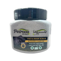 Скраб для тіла Petrova Naturals Activated Charcoal 500 мл.
