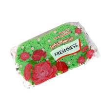 Губка лазнева Freshness No 3 зелена