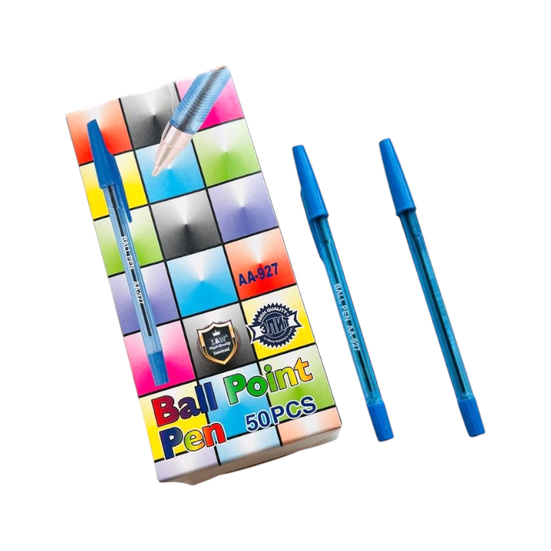 Ручка кулькова Ball point AA-927 синя 50 штук 0670