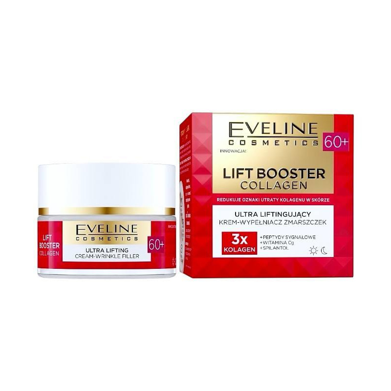 Крем для обличчя Eveline Lift Booster Collagen 60+ 50 мл.