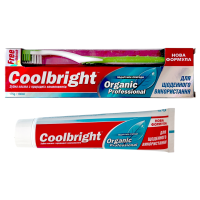 Зубна паста + Зубна щітка CoollBright Organic 175 г.
