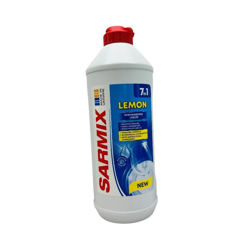 Гель для мытья посуды SARMIX LEMON 7in1 500 мл