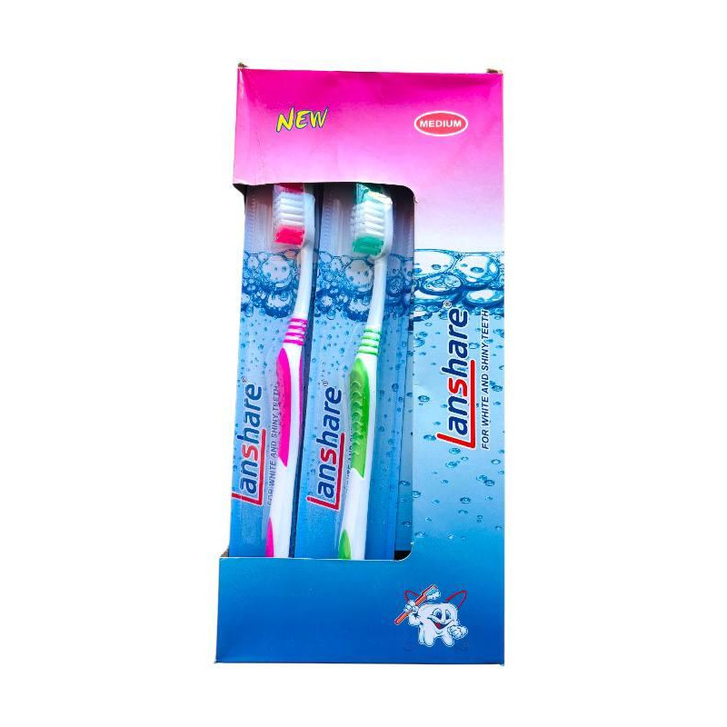 Зубна щітка Lanshare № 604 19 см на блістері