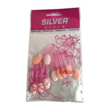 Аплікатор для макіяжу Silver Style SA-01 односторонній 4 см 10 шт. 0019