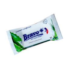 Парфуми вологі BRAVO Алое 15 шт. 0031