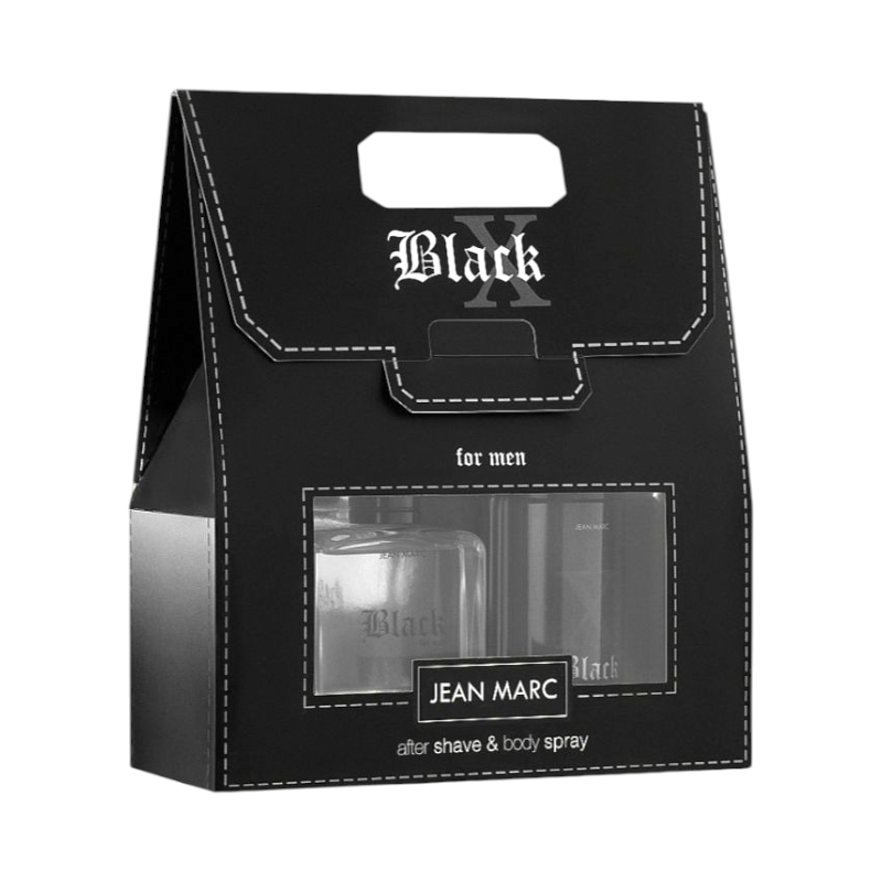 Набір подарунковий чоловічий JEAN MARC X-Black (засіб після гоління 100 мл + дезодорант 150 мл) 9054-4601