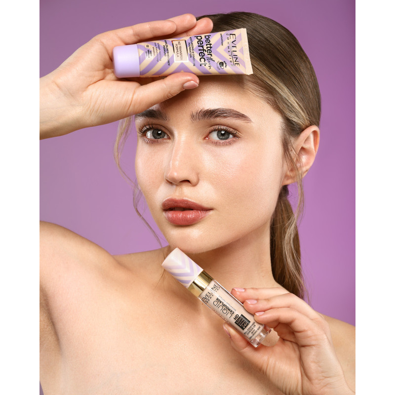 Тональна основа стійка зволожувальна EVELINE BETTER THAN PERFECT 30 мл. 05- CREAMY BEIGE