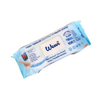 Серветки вологі для прибирання WEWI блакитні 100 шт 1074