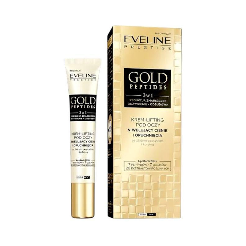Крем Eveline Cosmetics Gold Peptides для зони навколо очей 20 мл.